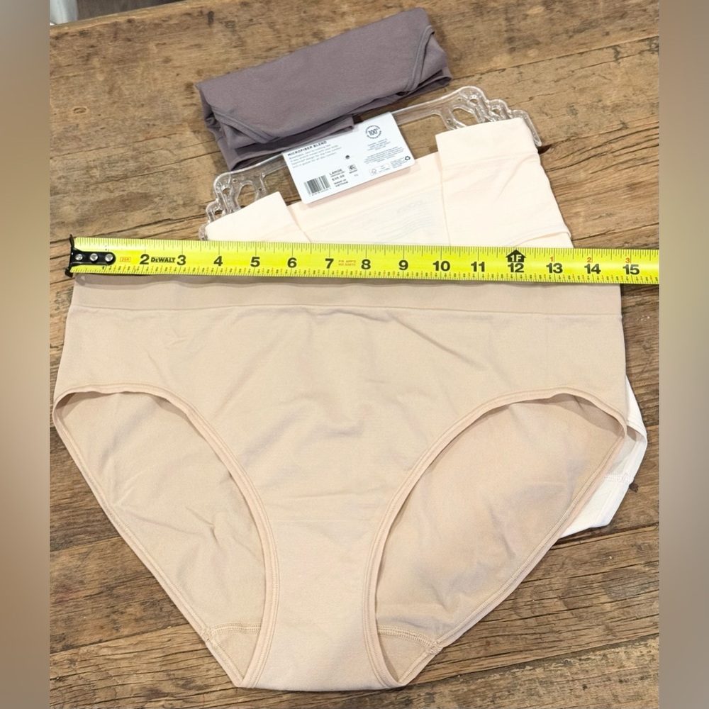 Set of 3 Jockey Hi-Cut Microfiber Blend Breathable 4Way Stretch Seam Free L - Picture 8 of 11